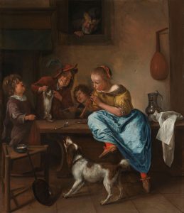 Jan Steen, Kinderen leren katje dansen