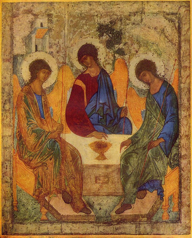 Roebljovs icoon van de Heilige Drie-eenheid
